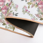 Pair Of Warm Colored  Roses  Repositionable Bath Mat