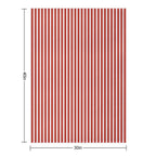 Classic Red And White Vertical Striped Pattern Sustainable Throw Blanket