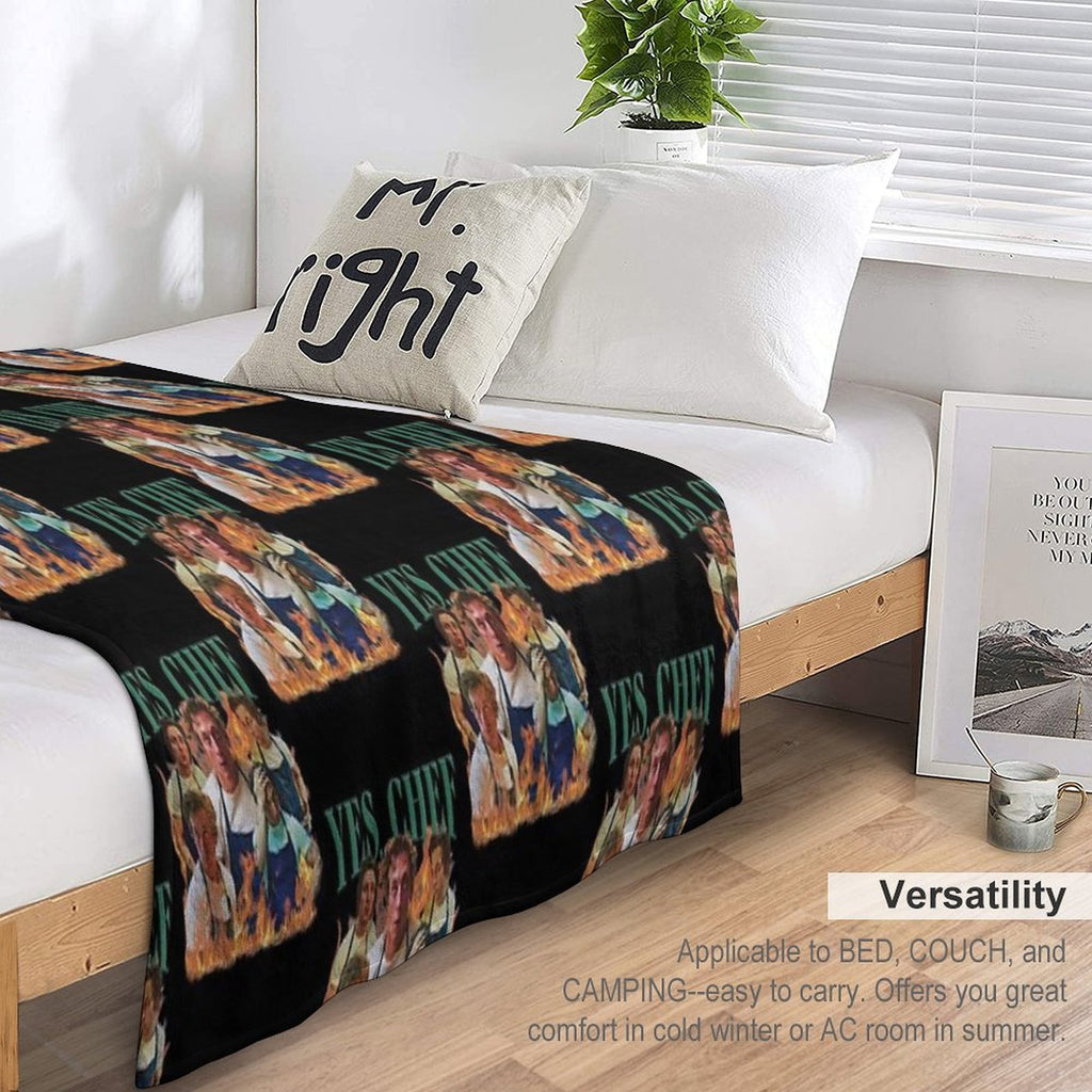 Yes Chef Jeremy Allen White The Bear Tv Show Velvety-soft Throw Blanket