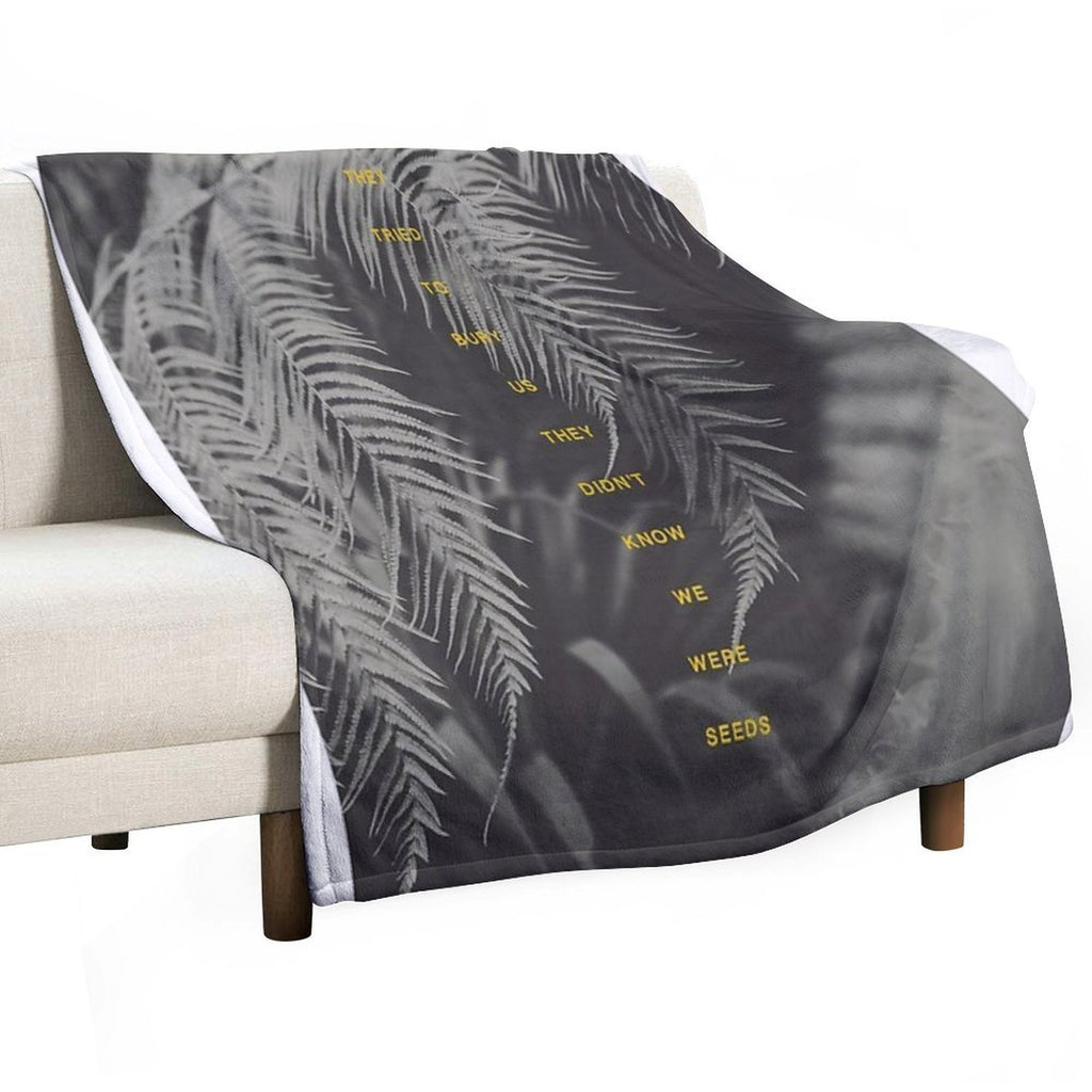 Bury Us Sustainable Throw Blanket