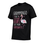 Flamingo Grammingo Like A Normal Grandma Gifts Funny Grandma  Ribbed Collar T-Shirt