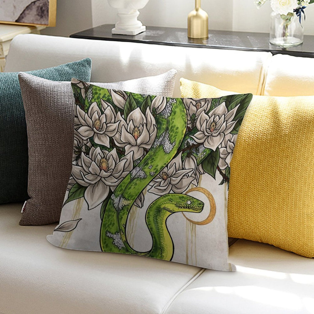 Snake Soft Shrink-Resistant Throw Pillow