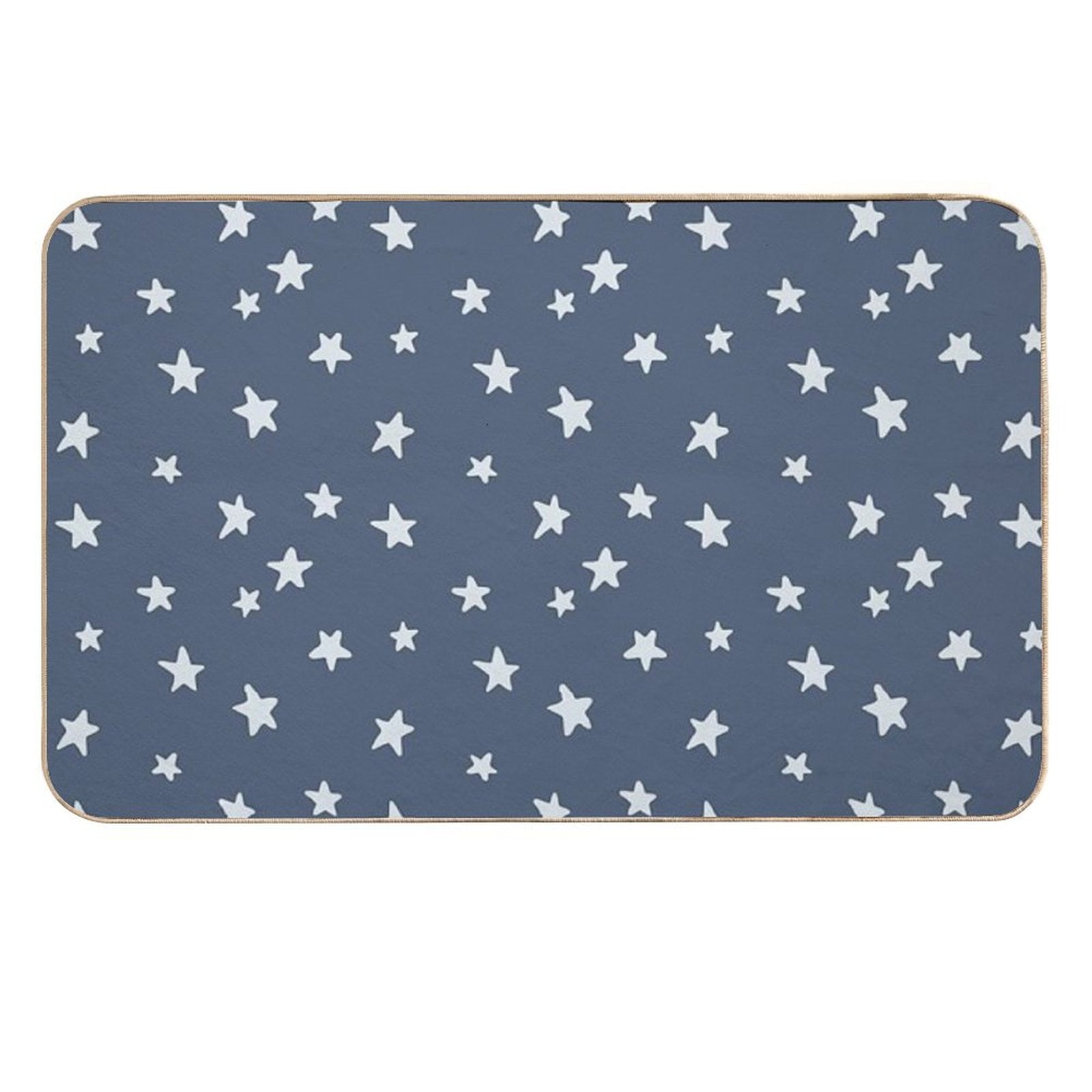 Stars on Blue  Slip-Resistant Bath Mat