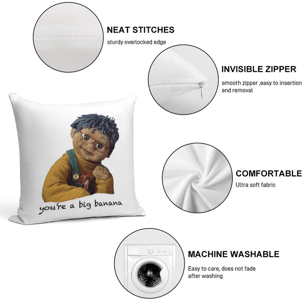 Tots Tv Tom Banana Soft Skin-Friendly Throw Pillow