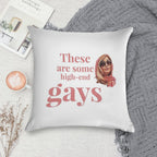 Tanya McQuoid White Lotus Quotes Soft Hidden Zipper Throw Pillow