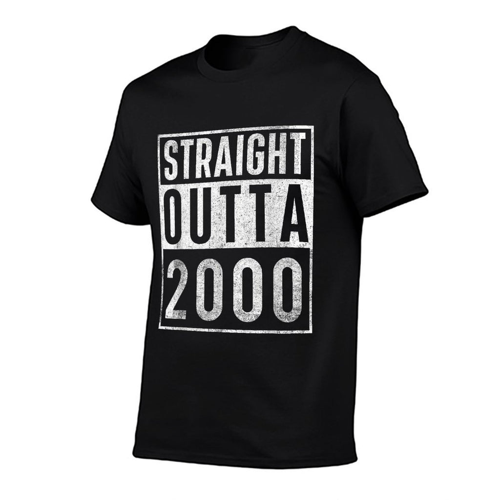 Straight Outta 2000 Year Of Birth Birthday  Easy-care T-Shirt