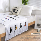 Common Backyard Birds of North America Lightweight Throw Blanket
