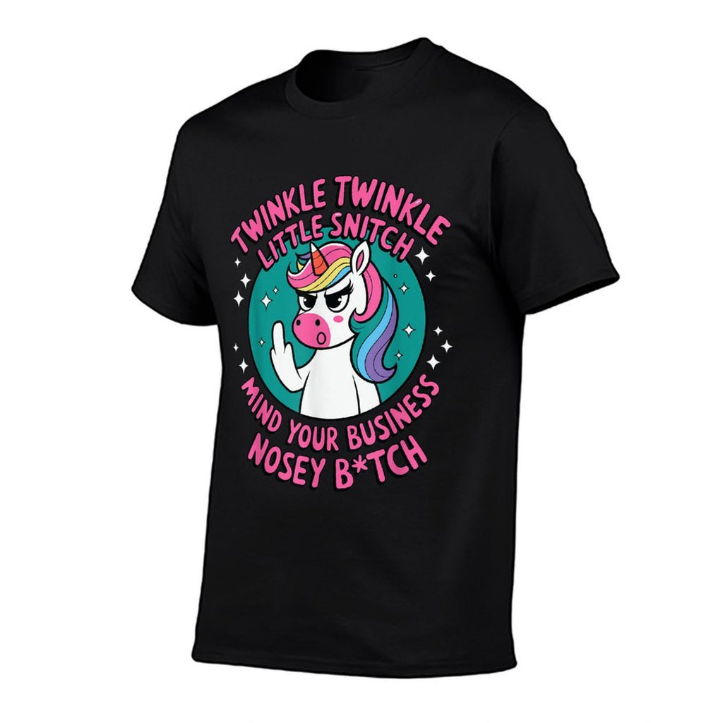 Funny Unicorn For Women Twinkle Twinkle Little Snitch  Soft T-Shirt