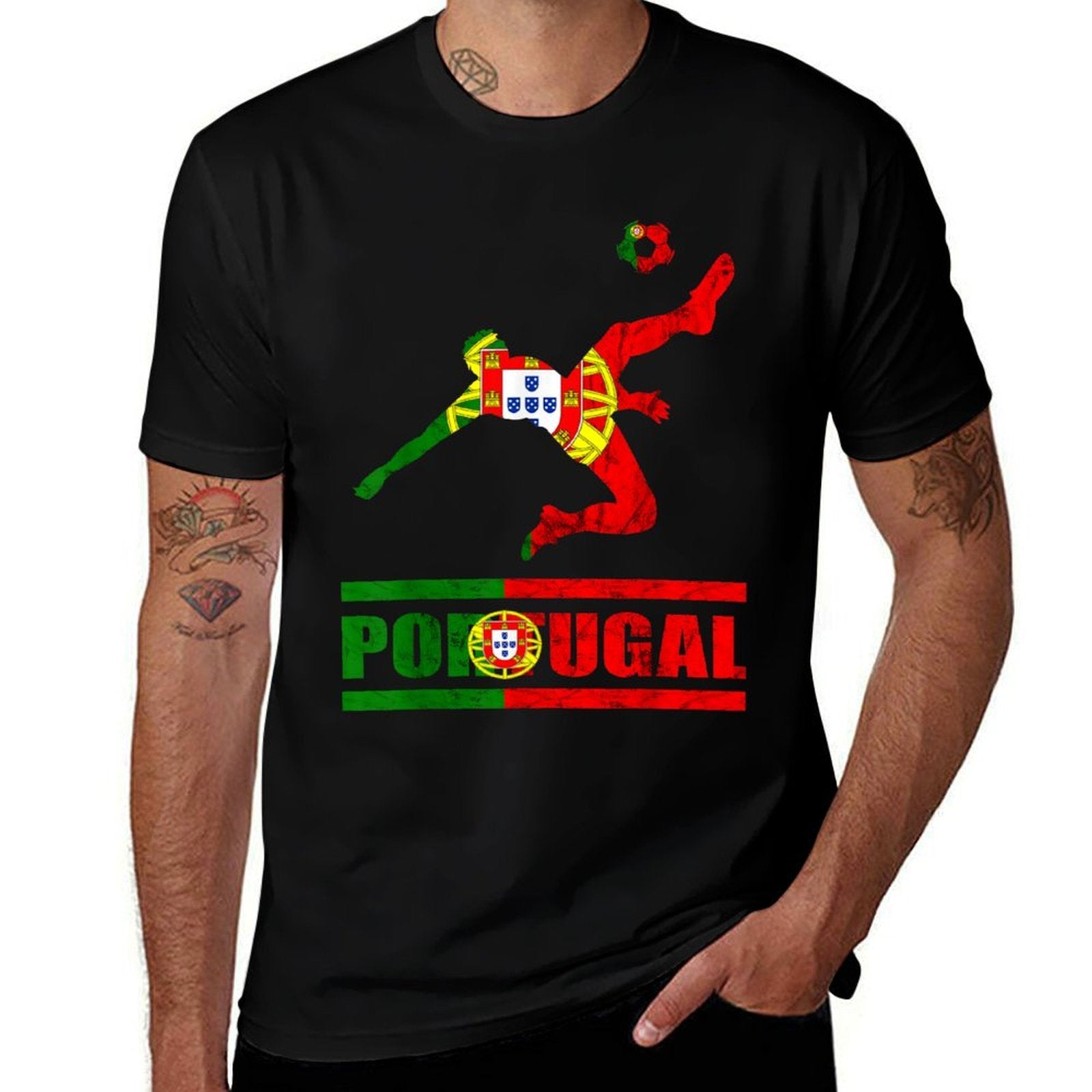 Portuguese Portugal Soccer Portuguese Pride Portugal  Polyester Blend T-Shirt