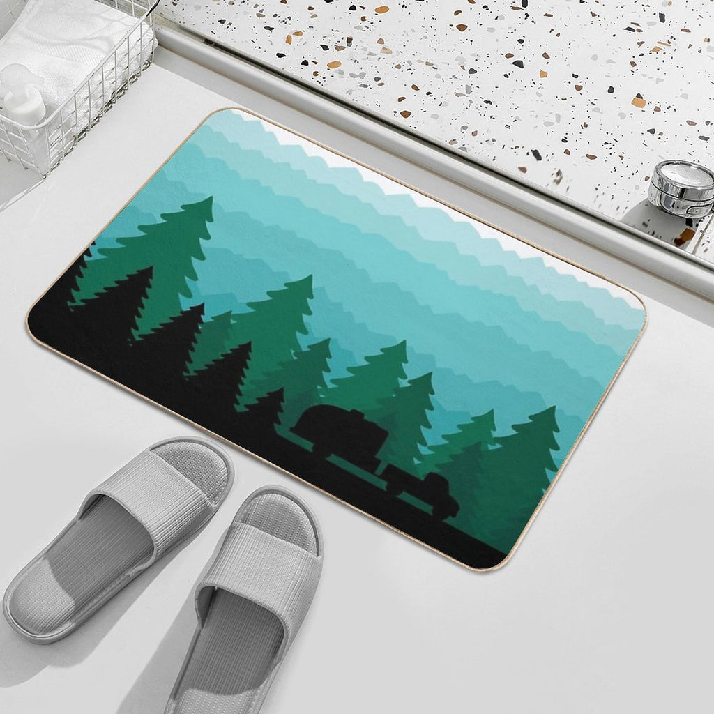 Let’s Go Camping  Non-Slip Bath Mat