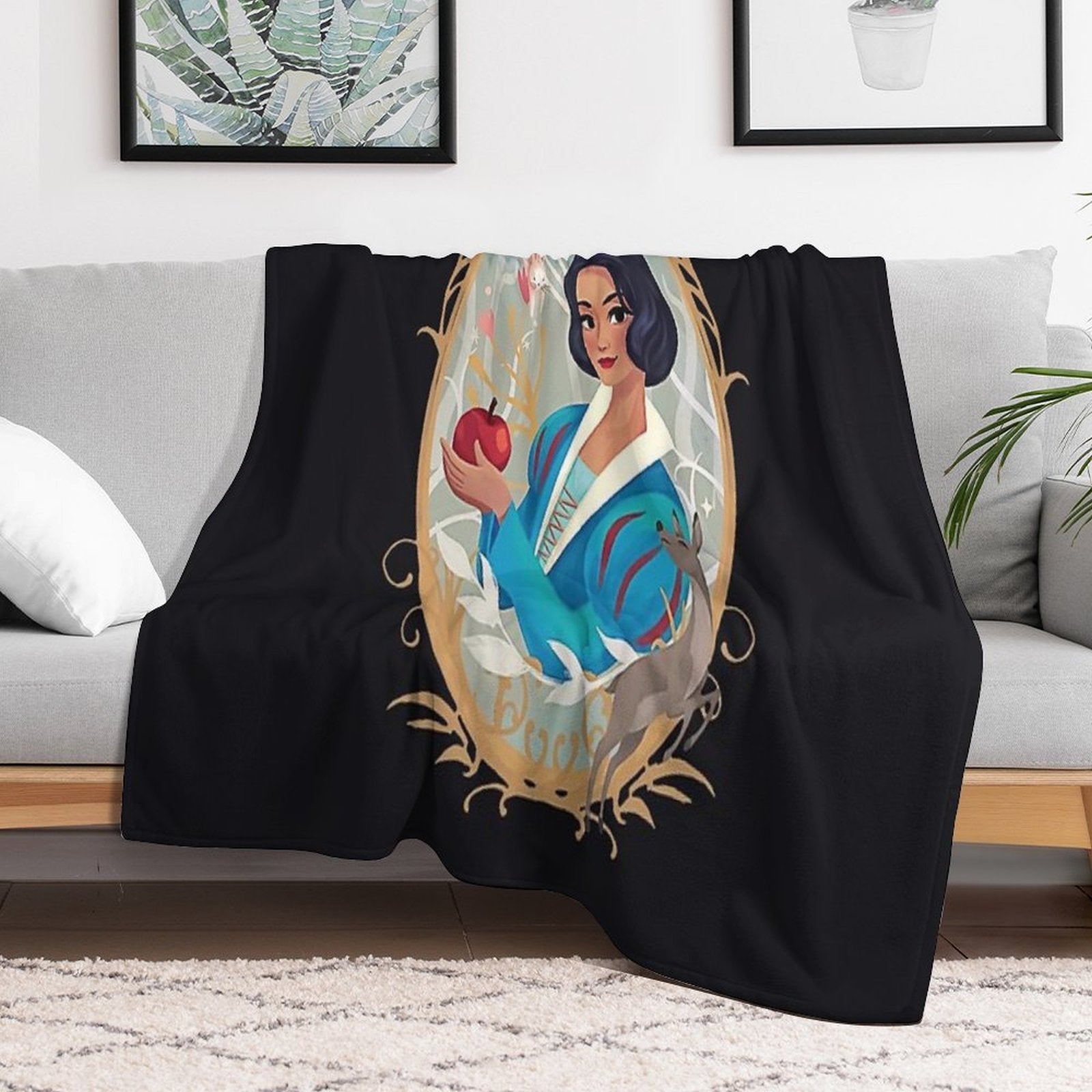 Snow White Movie Anti-pilling Throw Blanket