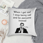 When Barney Gets Sad Soft Easy Maintenance Throw Pillow