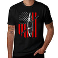Funny Kayaking Gift For Men Women Cool American Kayak  Easy-care T-Shirt