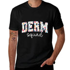 Floral Derm Squad Cosmetic Dermatologist Dermatology  Quick-drying T-Shirt