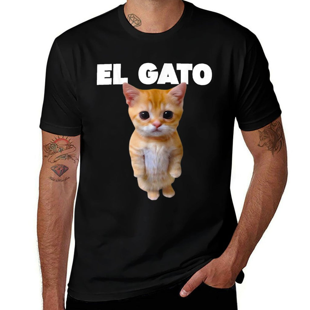 El Gato Cat Meme Cat Lover Funny Memes Internet Memes Gen-Z for Men Women Kids  Relaxed-fit T-Shirt