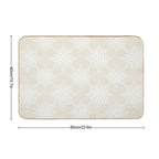 Lace Snowflakes on Cream  Odorless Bath Mat