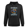 Cousin of The Birthday Boy Monster Truck Birthday First Bday Moisture-Wicking Hoodie
