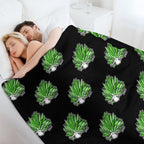 Leaf Sheep Ocean Sea Slug Cute Marine Life Biology Kawaii Graphic Lightweight Throw Blanket