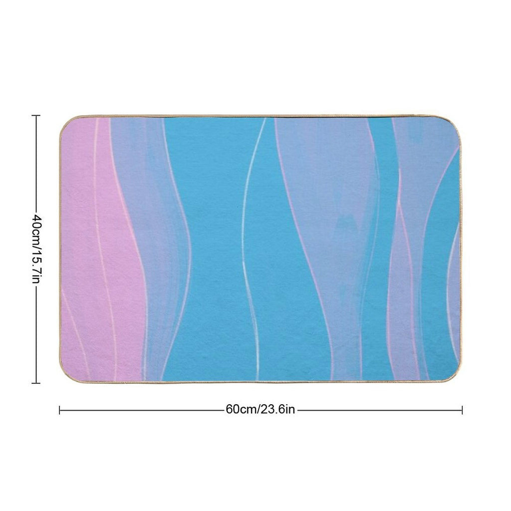Abstract Stripes VII  Dirt-Trapping Bath Mat