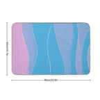 Abstract Stripes VII  Dirt-Trapping Bath Mat