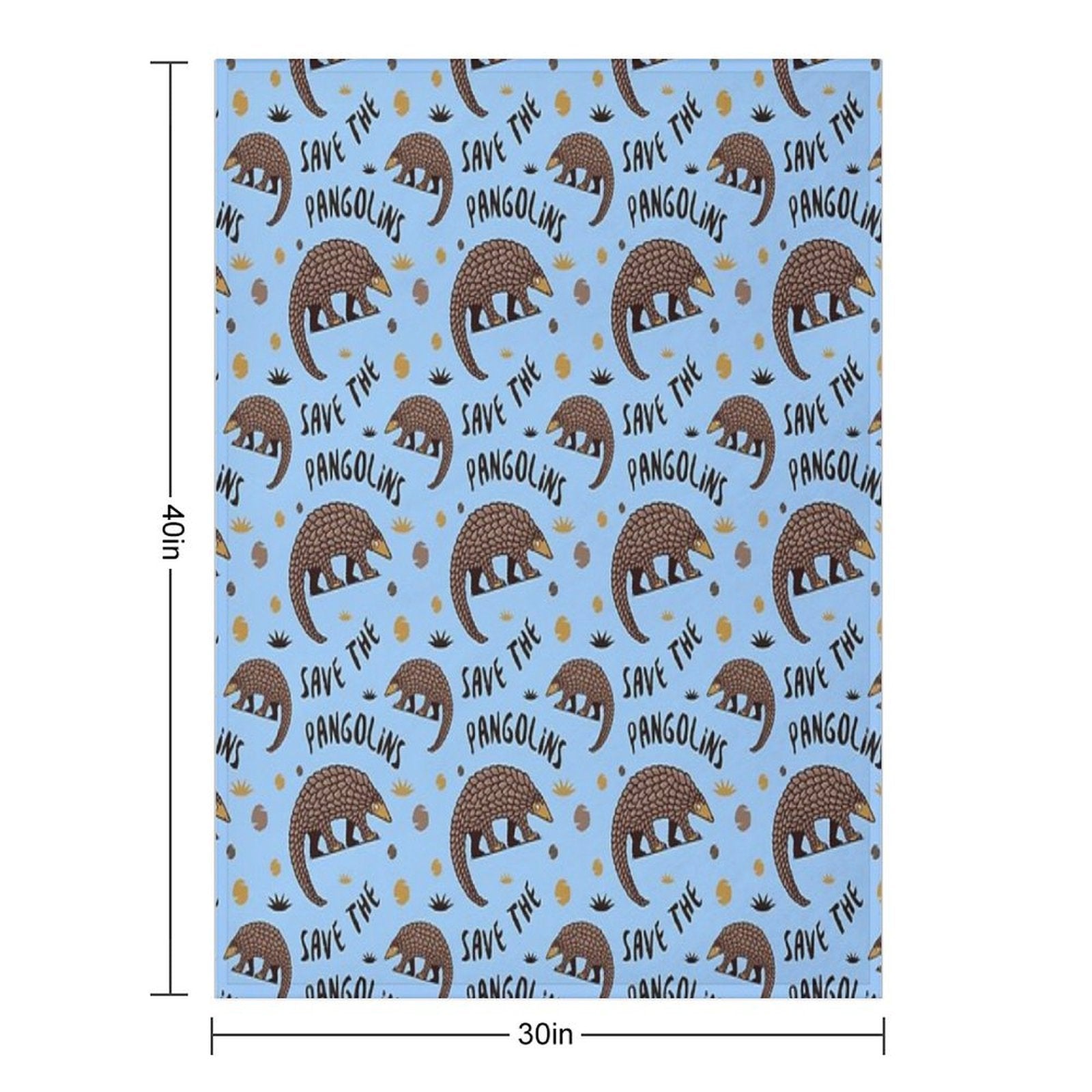 Endangered Pangolin - Save The Pangolins Premium Throw Blanket