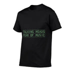 Talking Heads Energetic Encores Fear Of Music Funny Saying  Graphic-printed T-Shirt