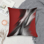Decorative Red And Black Soft Anti-Pilling Throw Pillow