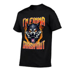 Im Finna Crash Out Ironic Meme Sigma Brainrot Quote  Rolled Sleeves T-Shirt