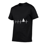 Sailing Heartbeat T-shirt for Sailors  Affordable Price T-Shirt