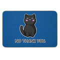 Black Cat Says No Thank You  Anti-Trip Bath Mat