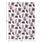 MOO DENG IS SO CUTIE Easy Care Throw Blanket