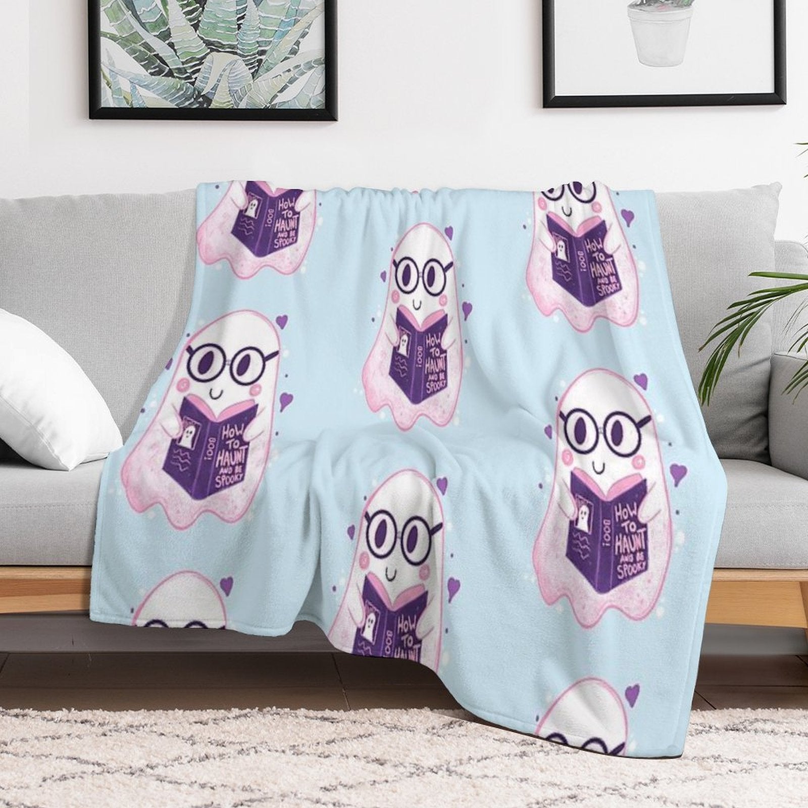 How to Haunt Ghost Wrinkle-free Throw Blanket