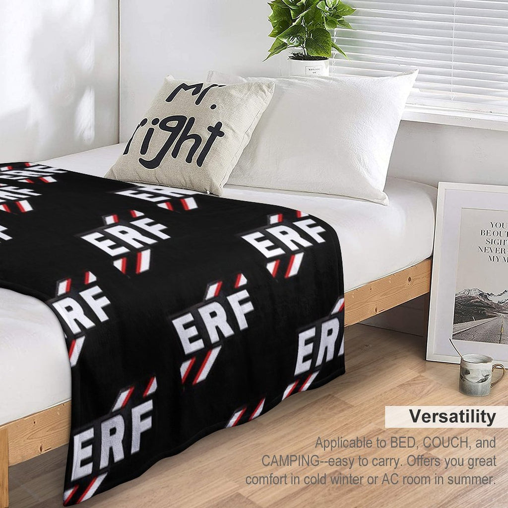 ERF Vintage Lorry Logo Easy Care Throw Blanket