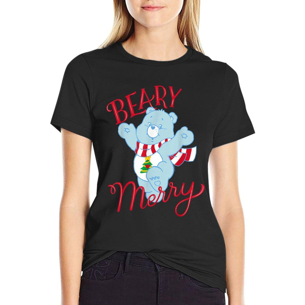 Care Bears Christmas Wishes Bear Is Beary Merry  Lightweight T-Shirt