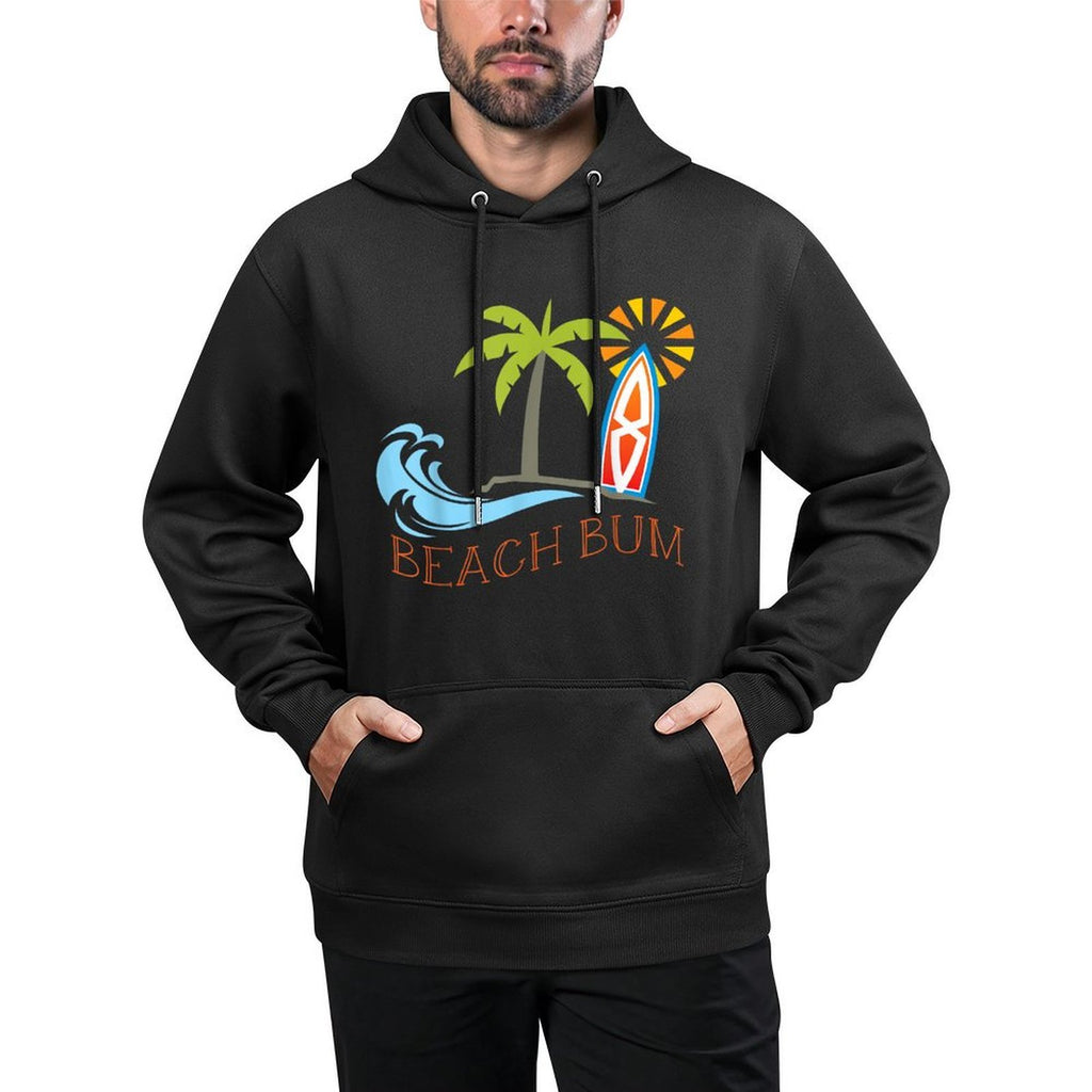 Beach Bum Surfboard Waves Tan Water Ocean Sea Nautical Layering Staple Hoodie