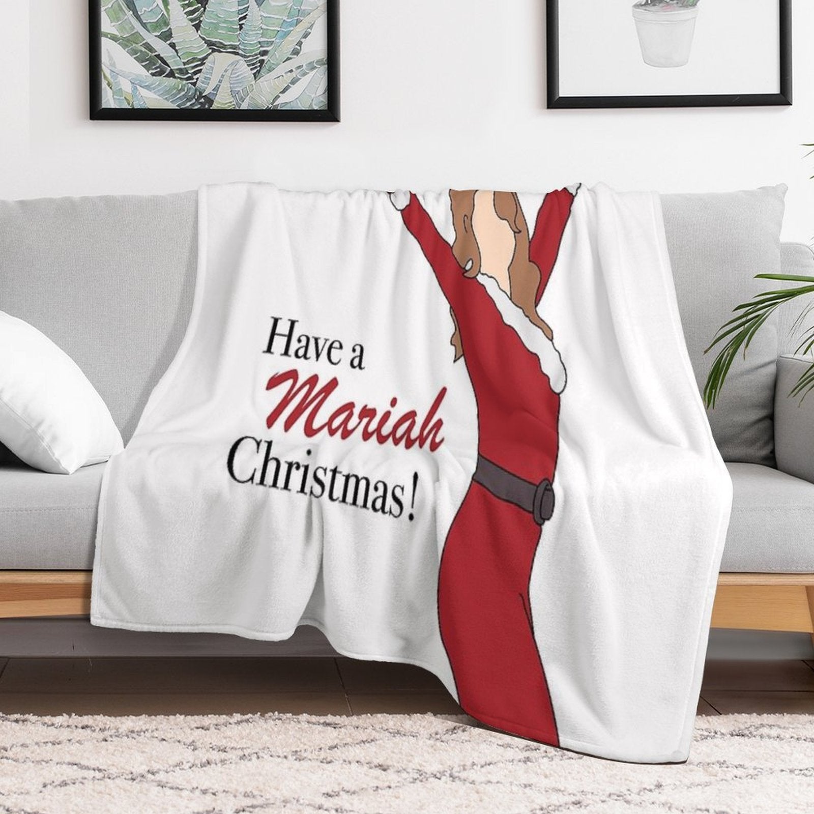Have A Mariah Christmas ! Quick-dry Throw Blanket