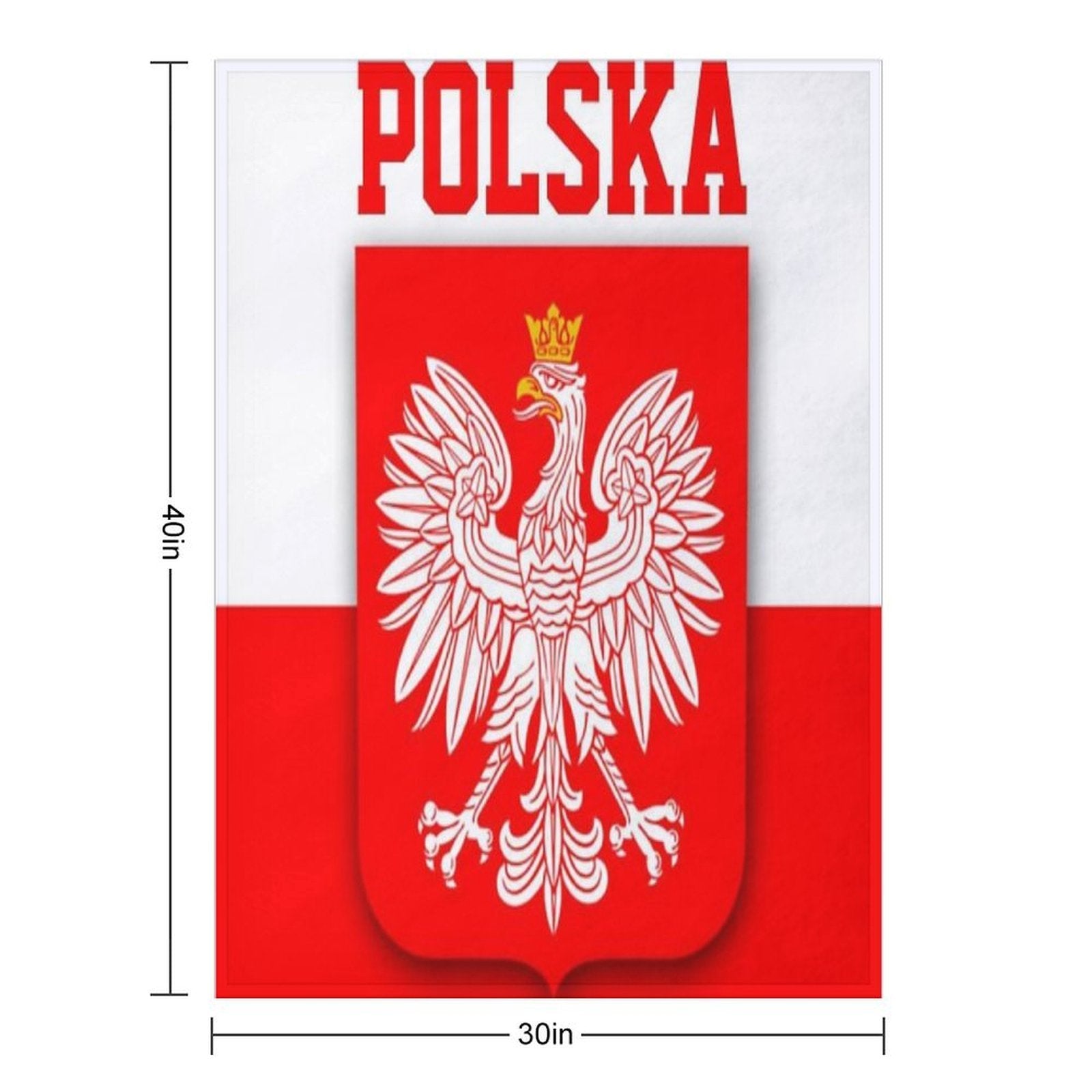 Poland Polska Polish Flag Versatility Throw Blanket