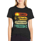 Family Myrtle Beach Vacation 2025 Funny Matching Group  Wrinkle-resistant T-Shirt