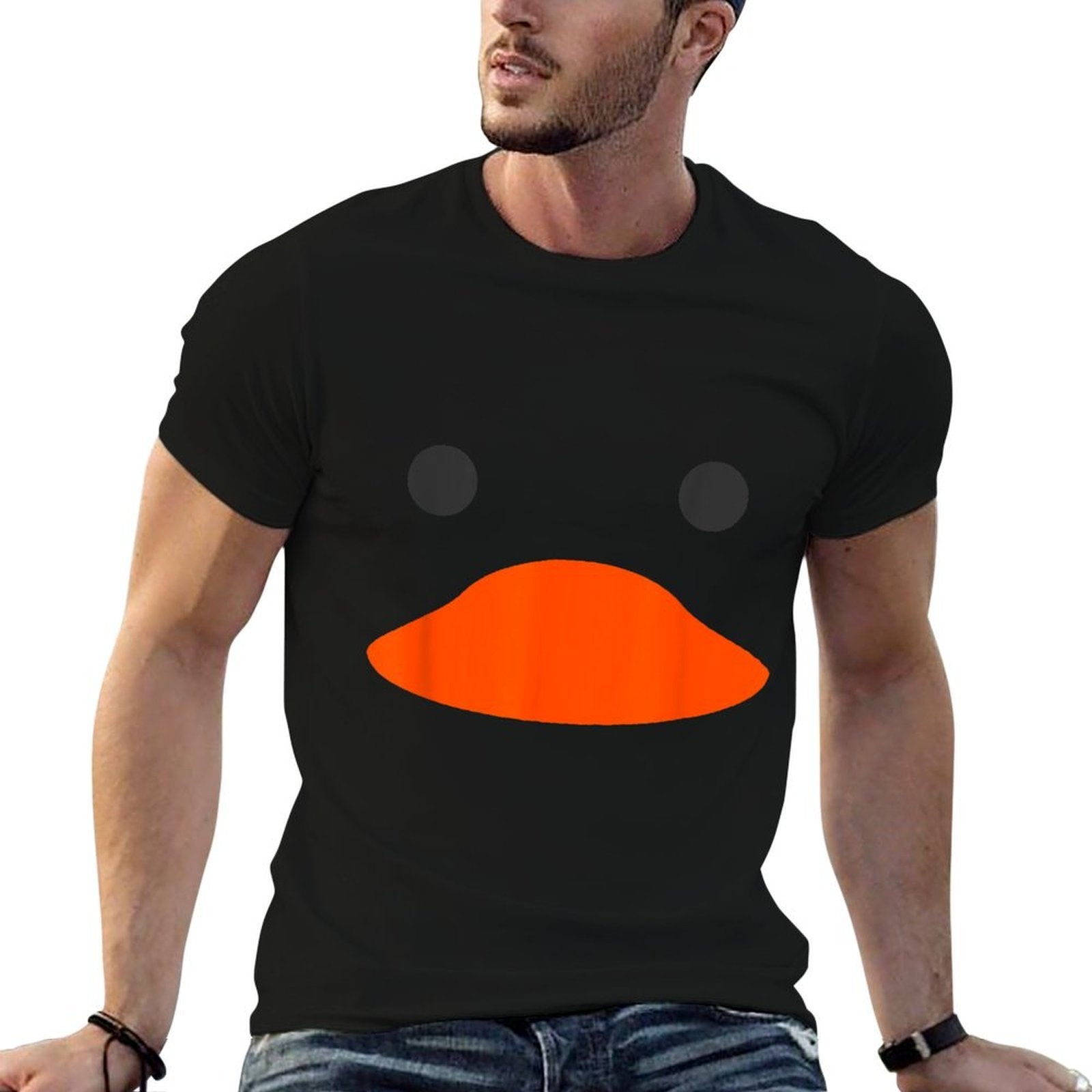 Easter Rubber Duck Face Halloween Costume Funny Duckling  Moisture-wicking T-Shirt