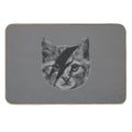 Ziggy Stardust Cat  Easy To Clean Bath Mat