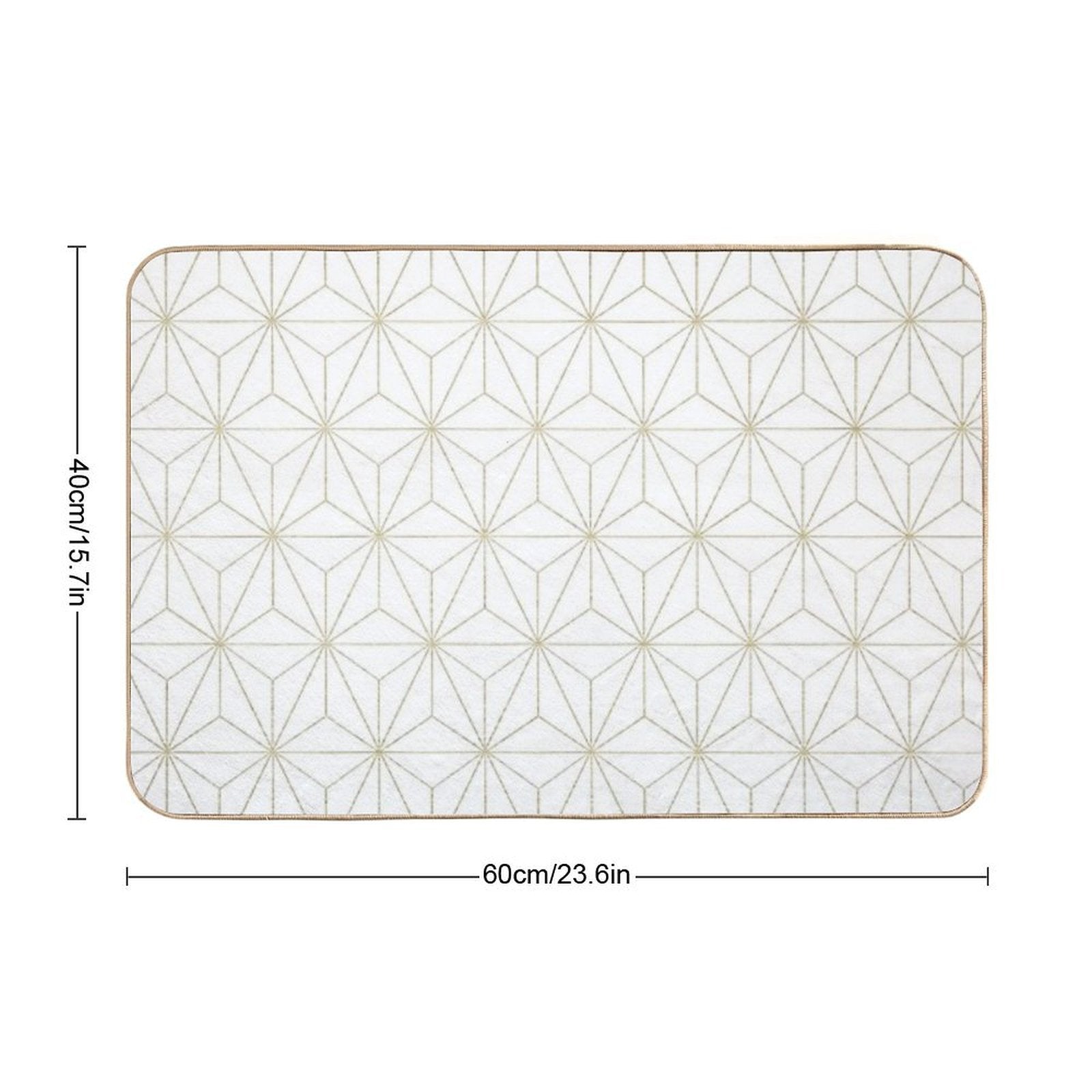 Geometric Glamor #1 #geo #decor #art  Fade-Resistant Bath Mat