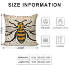 Manchester Bee Soft Fade-Resistant Throw Pillow