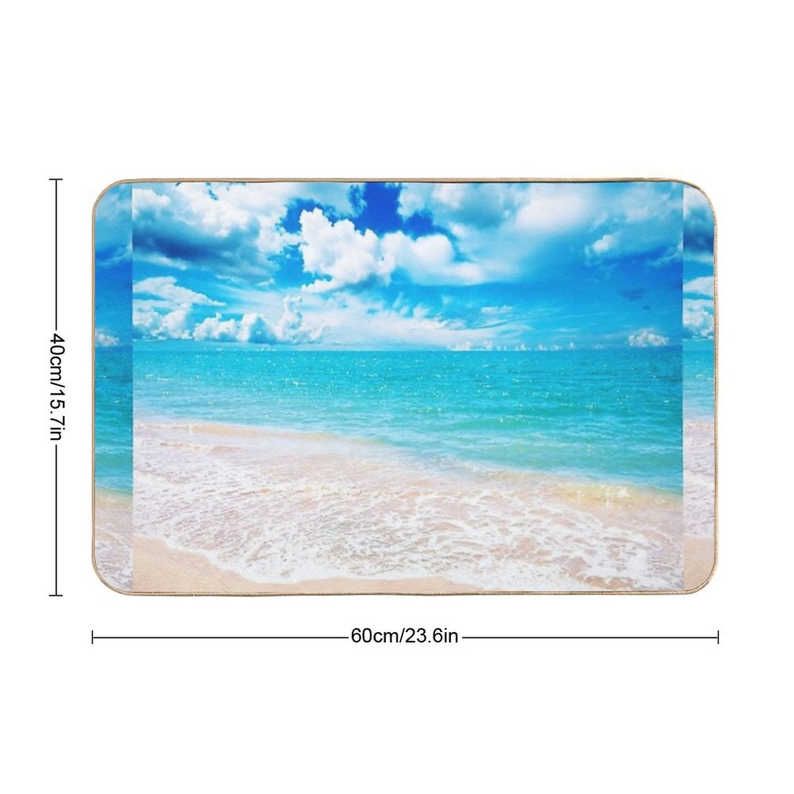 Summer Beach  Multi-Purpose Bath Mat