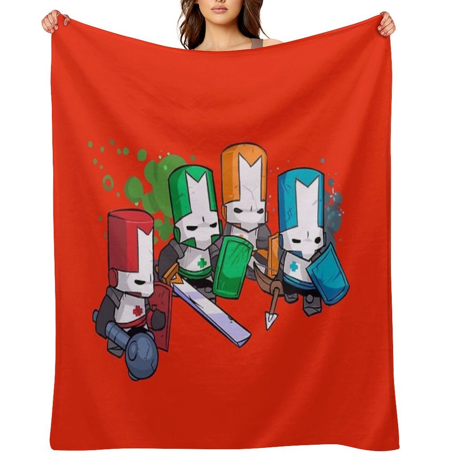 Castle Crashers Velvety-soft Throw Blanket