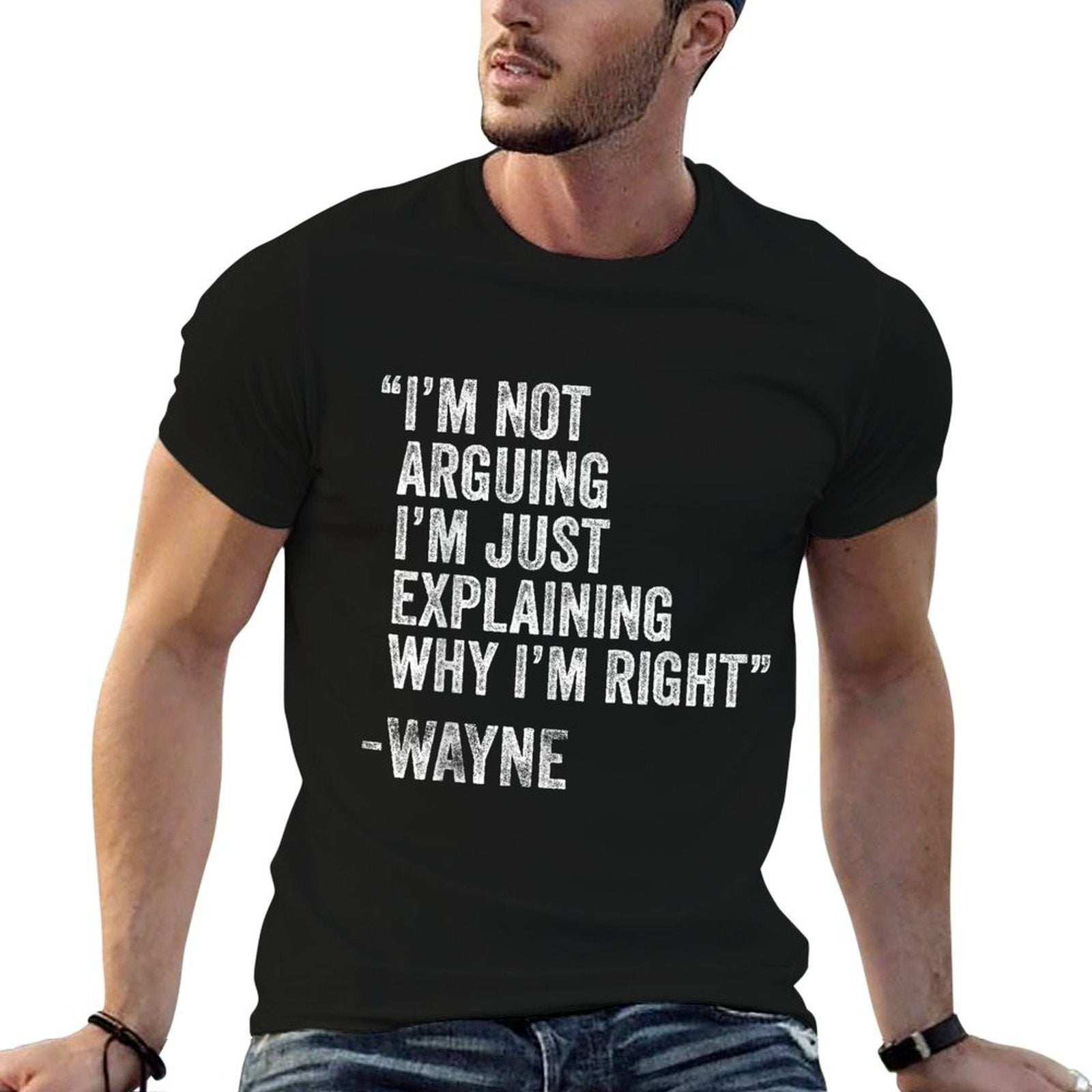Personalized Name Fathers Day Outfit For Men WAYNE Quote Funny Birthday Custom Name Idea Engineer  Classic T-Shirt