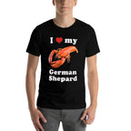 I Love My German Shepard Lobster  Moisture-wicking T-Shirt