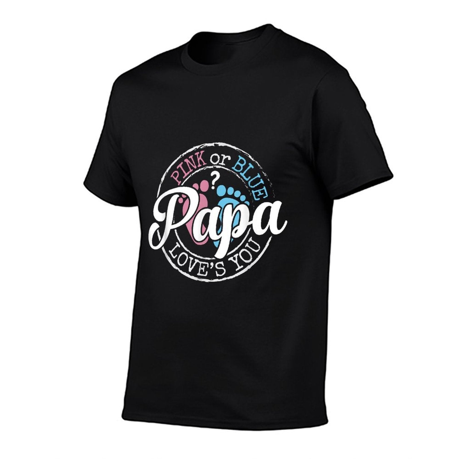 Gender Reveal Papa Dad To Be Gifts Pink Or Blue Baby Shower  Breathable T-Shirt