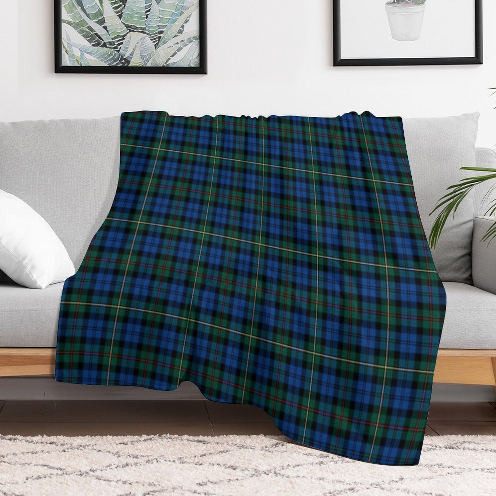 Clan MacEwan Tartan Lightweight Throw Blanket