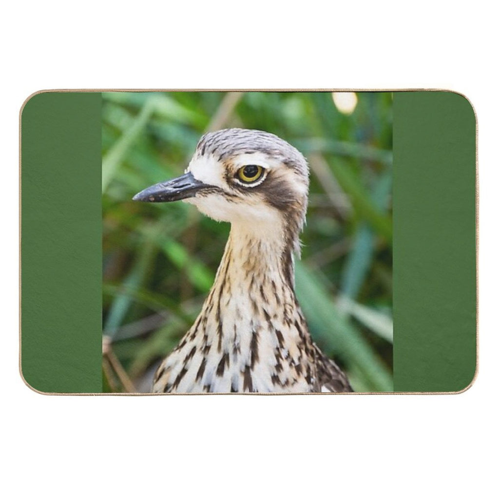 Bush Stone Curlew Bird.  Toxin-Free Bath Mat