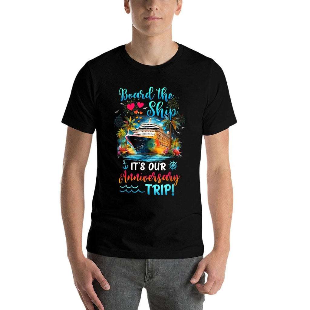Its Our Anniversary Trip Couples Matching Marriage Cruise  Stretchy T-Shirt